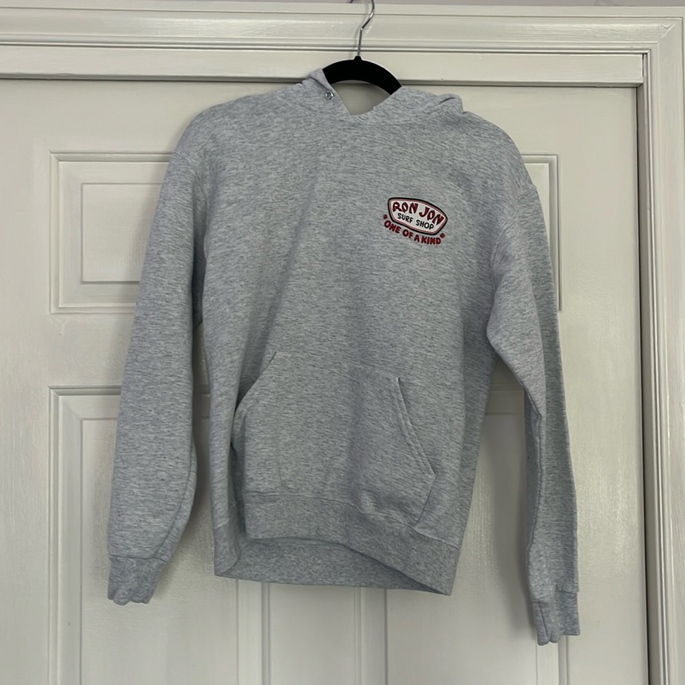 Ron John Surf Shop Light Grey Hoodie Size Small